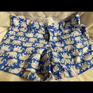 Lily Pulitzer blue elephant shorts